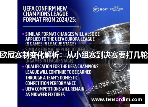 欧冠赛制变化解析：从小组赛到决赛要打几轮