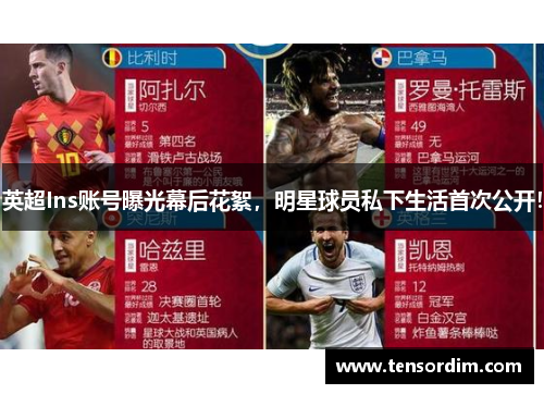 英超Ins账号曝光幕后花絮，明星球员私下生活首次公开！